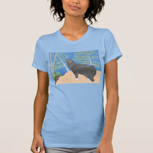 Annie, O Gato Olhando Sobre A Camisa Do Morro