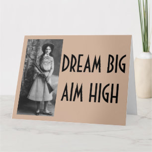 Annie Oakley Funny Cowgirl Cartões de NASCIMENTO