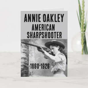 ANNIE OAKLEY SHARPSHOTER GUN CARTÕES DE ANIVERSÁRI