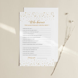 Anniversary Game Couple Trivia - GAC37b