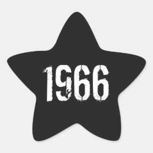 Ano 1966 das etiquetas do aniversário do nascer e