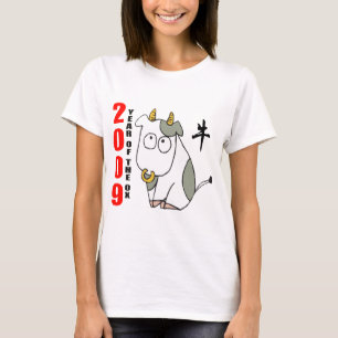 Ano bonito do t-shirt do boi