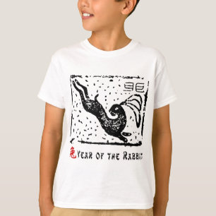 Ano chinês do t-shirt do coelho