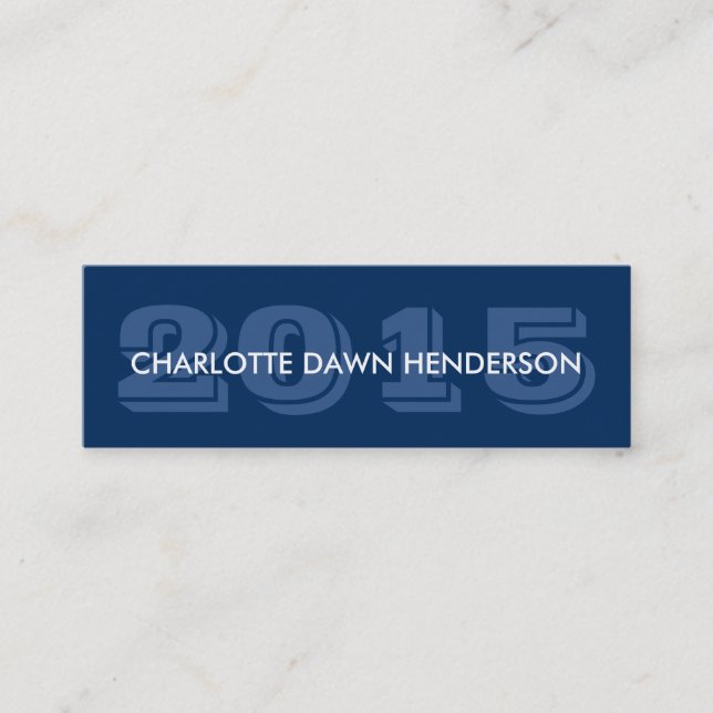 Ano da classe de lançamento da graduação do cartão (Frente)