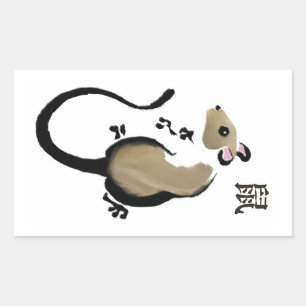 Ano da etiqueta do rato