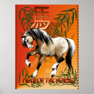 Ano Da Poster De Cavalo