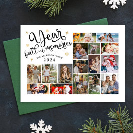 Ano de Cheio de Memórias Ano de Colagem de Fotos e