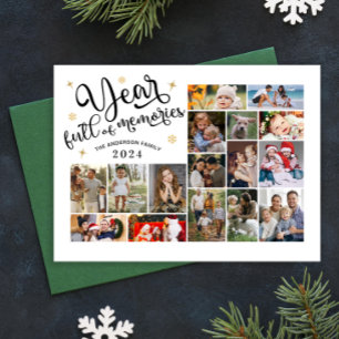 Ano de Cheio de Memórias Ano de Colagem de Fotos e