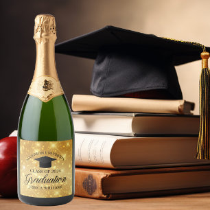 Ano de Classe Personalizada de Graduação Dourada