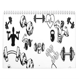 Ano de Força Calendário Veiny Dumbbell Grip