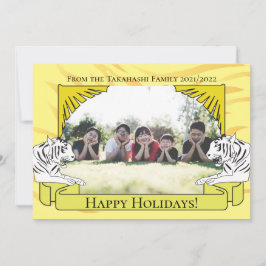 Ano do Cartão de Ano Novo do Tigre