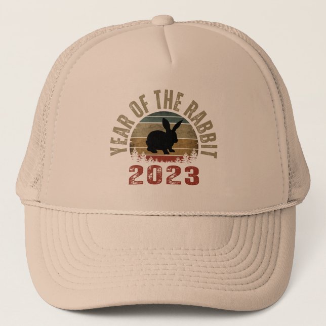 ANO DO COELHO 2023 BONÉ DE CAMINHONEIRO (Frente)