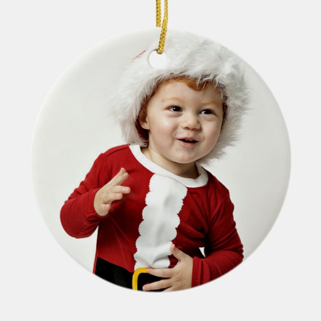 Ano do Enfeites de natal de Foto da Frota de Natal (Frente)