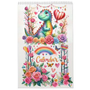 Ano dos Dinossauros: Um Calendário de Viagem a Cor