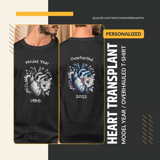 Ano-Modelo/Transplante Cardíaco Revisto T-Shirt (Criador carregado)