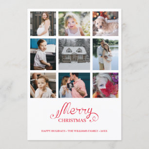 Ano Moderno na Revisão 9 Cartão de Férias de Colag