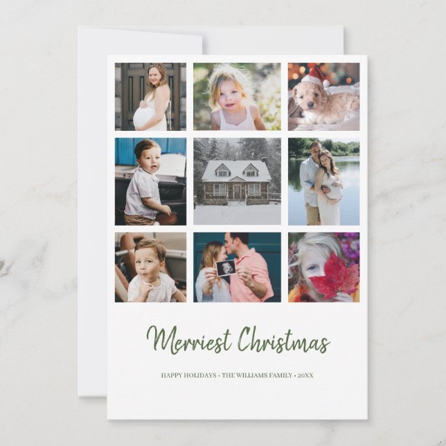 Ano na Revisão 9 Foto Feliz Cartão de Natal (Frente)