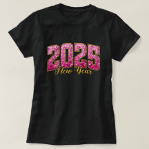 Ano Novo 2025 | Camiseta de Festa de Ano Novo com 