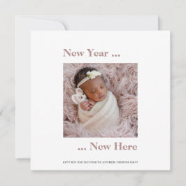 Ano Novo Aqui Foto 2024 Anúncio de Nascimento Rosa