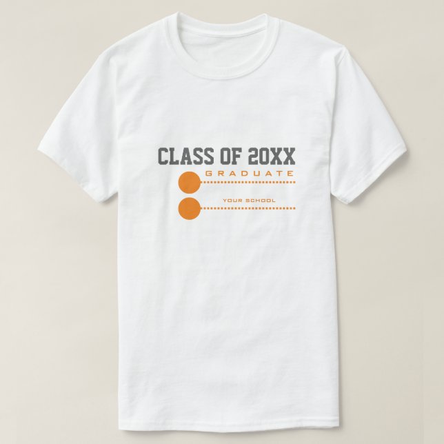 Ano Personalizado | T-Shirts para Licenciatura Esc (Frente do Design)