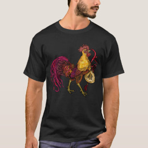 Ano Zodíaco Chinês do T-Shirt Rooster
