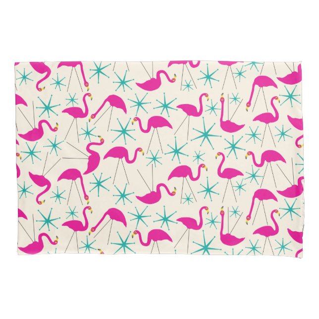 Anos 50-noventa - flamingos e estrelas capas trave (Frente-Esquerda)