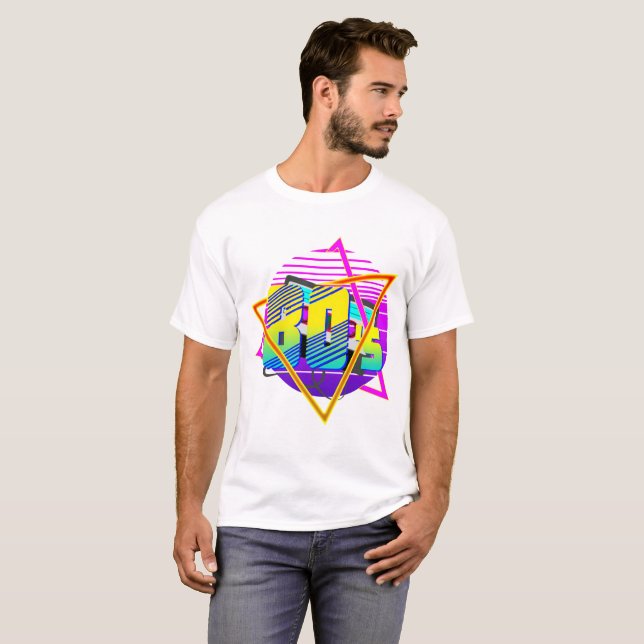 anos 80 Retro Vintage - Camisa Solar (Frente Completa)