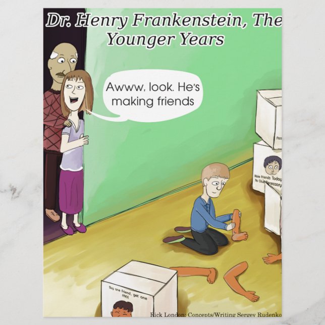 Anos de Juventude do Dr. Henry Frankstien (Frente)