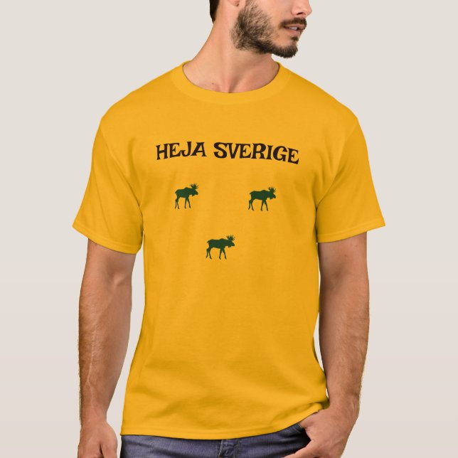 Anpassningsbar Heja Sveriga t-shirt (Frente)