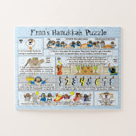 Antecedentes de Hanukkah Quebra-cabeça 11 x 14 Peç