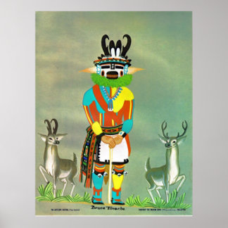"Antelope" kachina impressão
