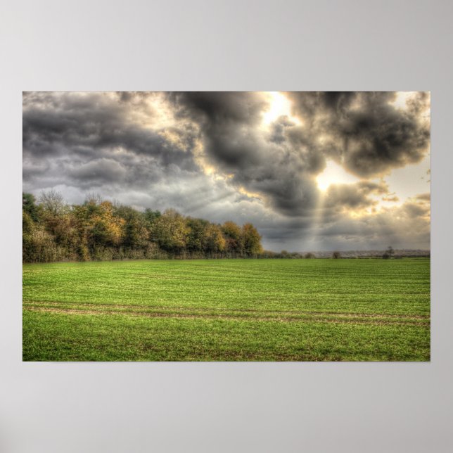 Antes da Chuva do Campo Poster (Frente)