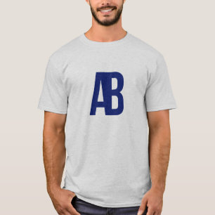 Anthony azul acredita a camisa do logotipo