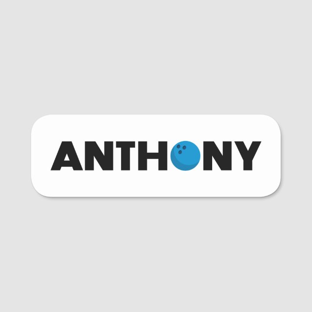 Anthony boliche nome de etiqueta (Frente)