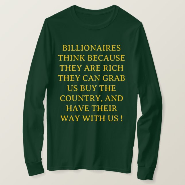 Anti - Billionaire - T-Shirt (Frente do Design)