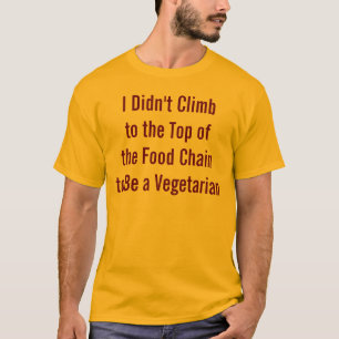Anti camisa engraçada do vegetariano