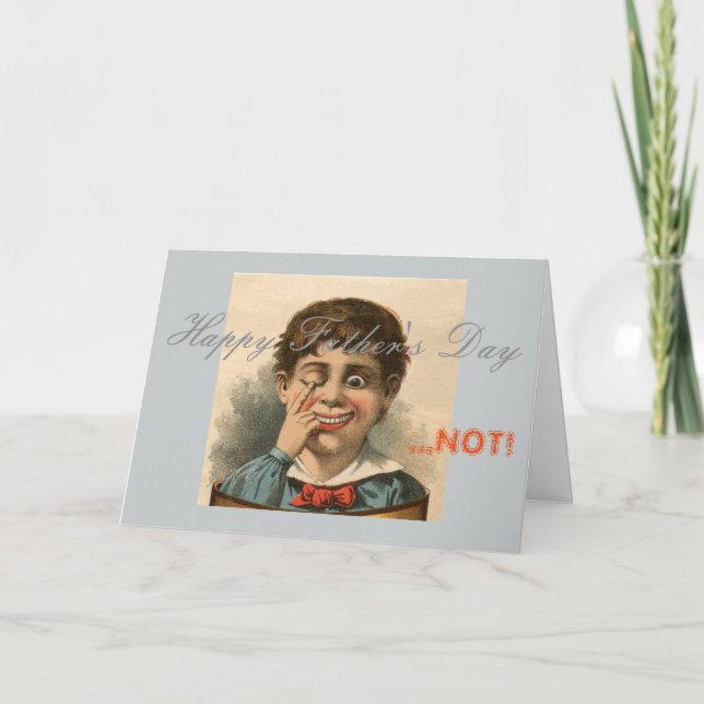 Anti cartão do dia dos pais, deficiência orgânica (Frente)