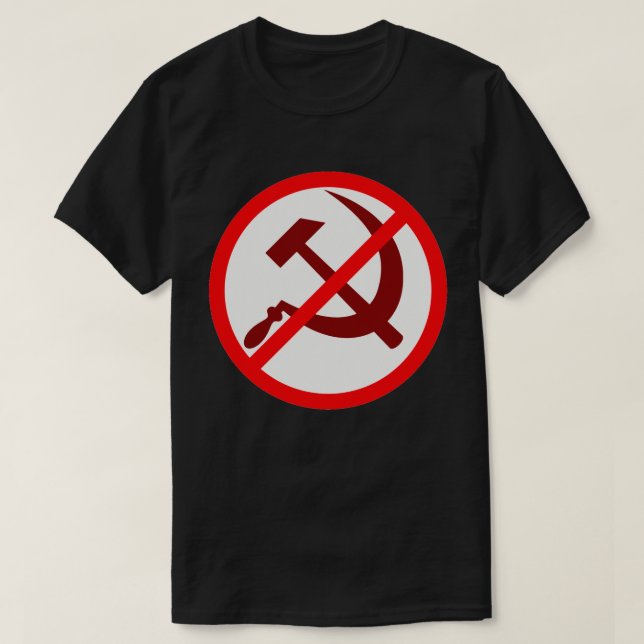 Anti-comunismo NÃO AO Camiseta COMUNISMO (Frente do Design)