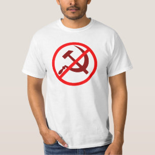 Anti-Comunismo NÃO AO T-Shirt COMUNISTA