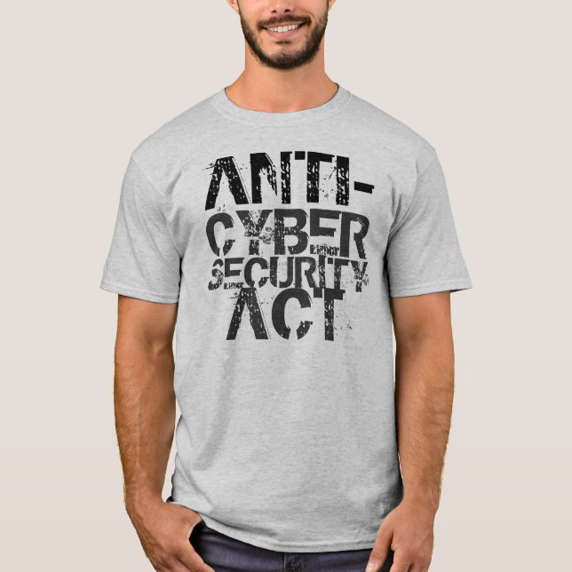 Anti-Cybersecurity t-shirt do ato (Frente)