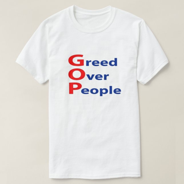 Anti-GOP ganhado sobre T-Shirt Pessoas (Frente do Design)