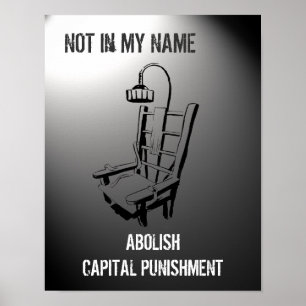Anti impressão do poster da pena de morte