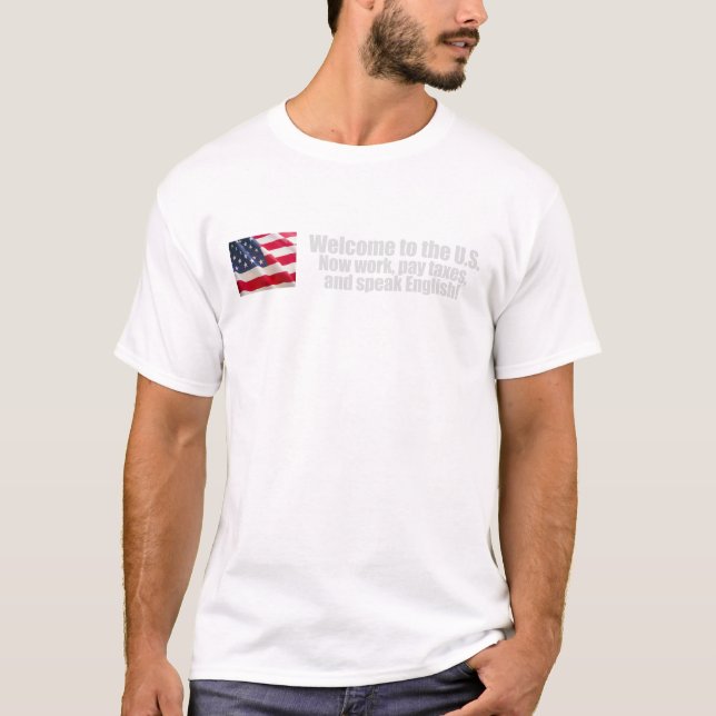Anti-Obama - a boa vinda paga agora o t-shirt dos (Frente)