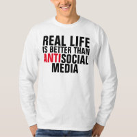 Anti (ódio) t-shirt sociais dos meios