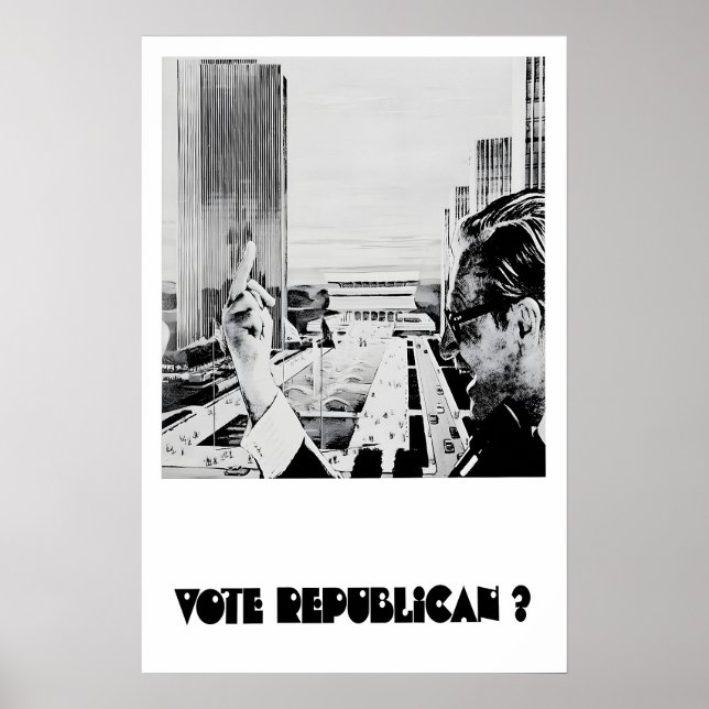 Anti-Republican Political Poster Vote Republican (Frente)
