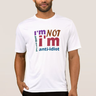 Anti-social - t-shirt do geek