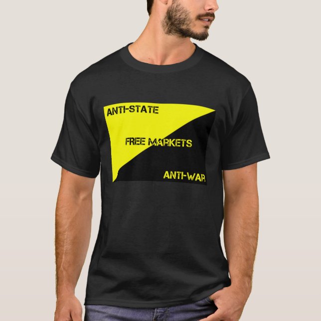 Anti-State, t-shirt dos mercados pacíficos, livres (Frente)