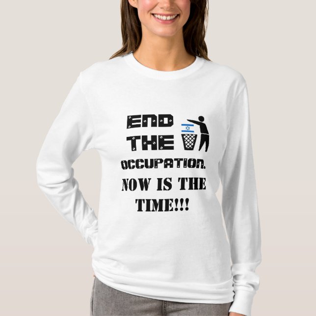 ANTI t-shirt de ISRAEL (Frente)