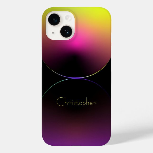 Anticorpo de textura radial amarelo personalizado  (Verso)