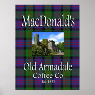 Antiga Armadale Coffee Co. Poster do MacDonald